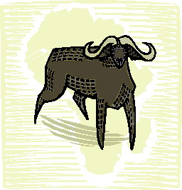 Buffaloes clip art