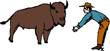 Buffaloes clip art