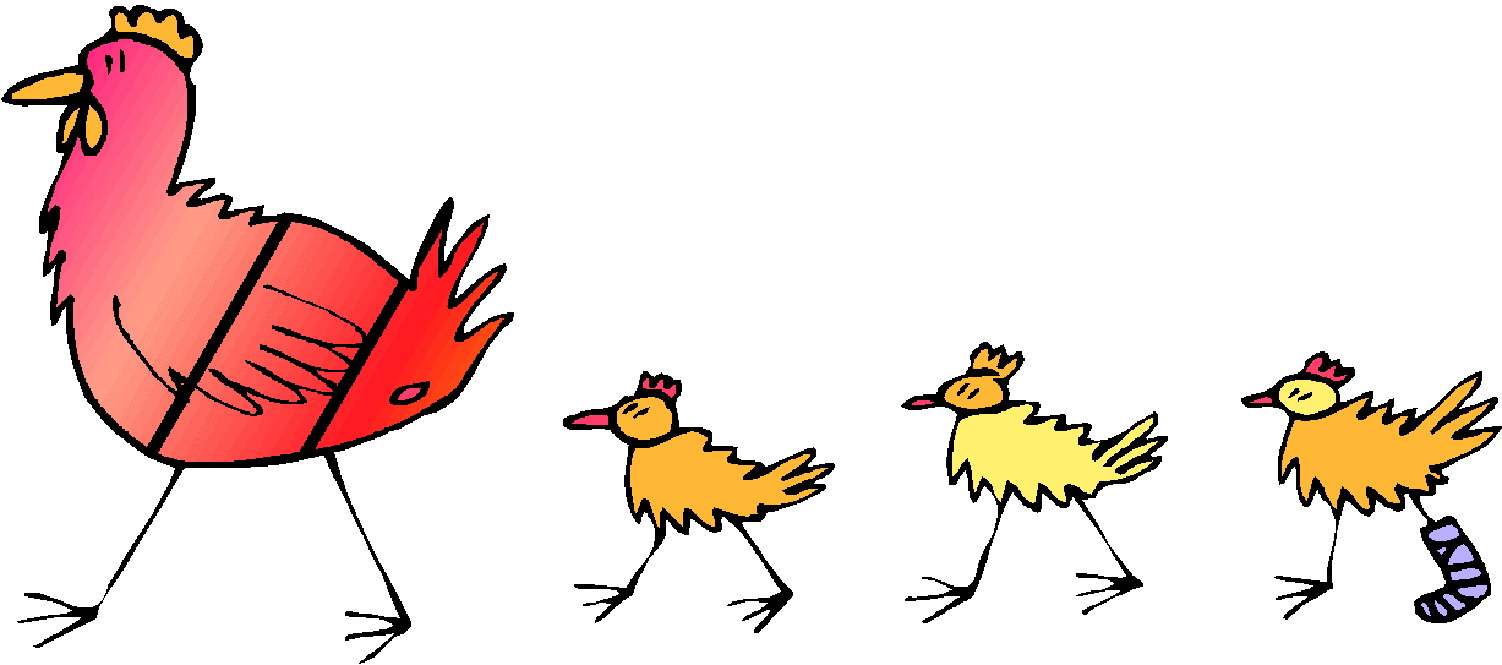Chickens clip art
