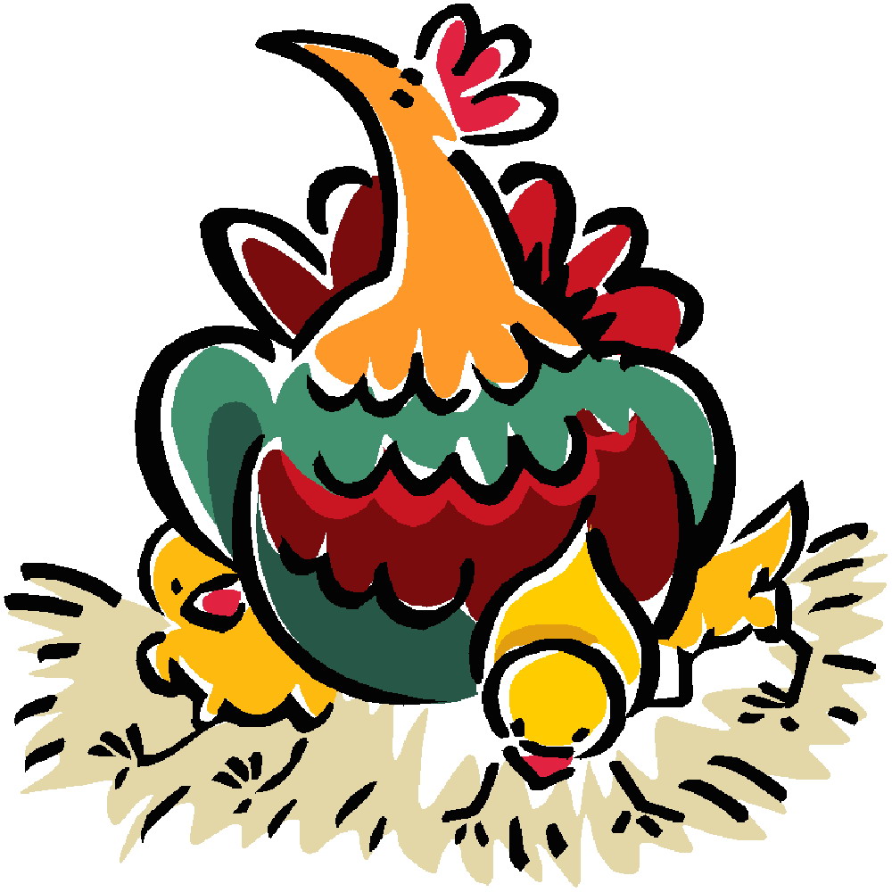Chickens clip art
