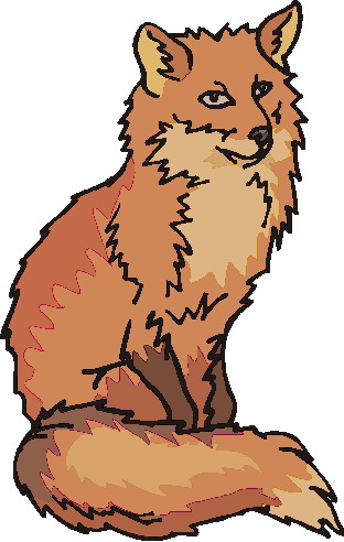 Foxes clip art