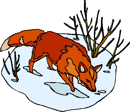 Foxes clip art