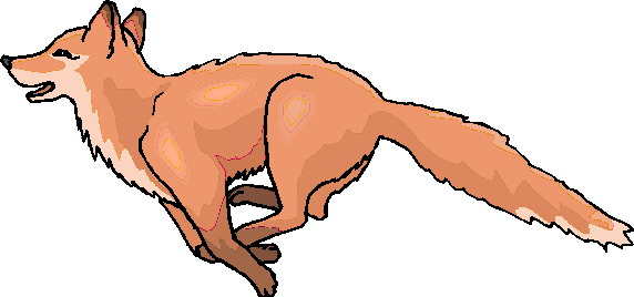 Foxes clip art