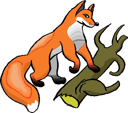 Foxes clip art