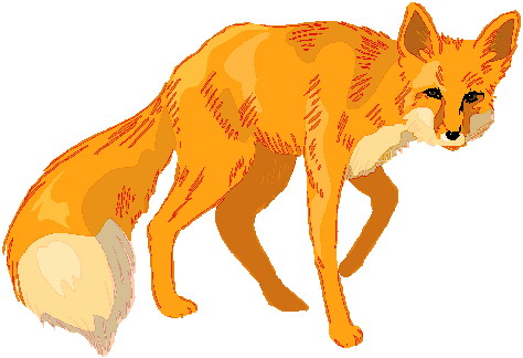 Foxes clip art