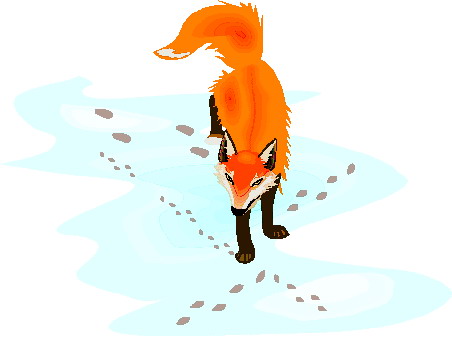 Foxes clip art