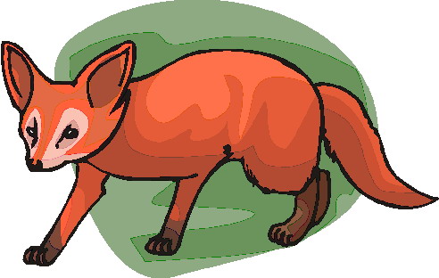 Foxes clip art