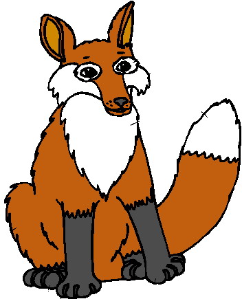 Foxes clip art