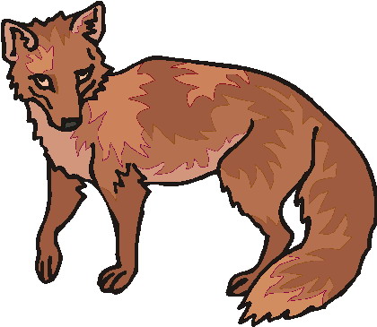 Foxes clip art