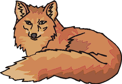 Foxes clip art