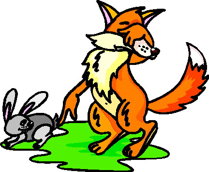 Foxes clip art