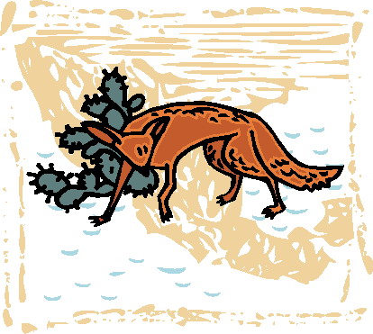 Foxes clip art