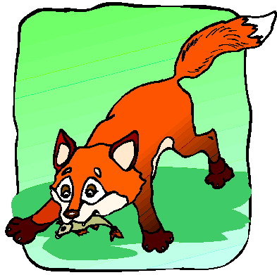 Foxes clip art