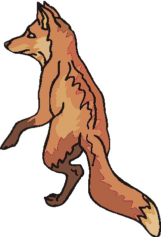 Foxes clip art