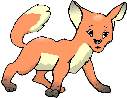 Foxes clip art