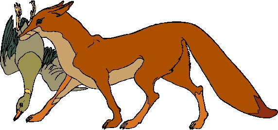 Foxes clip art