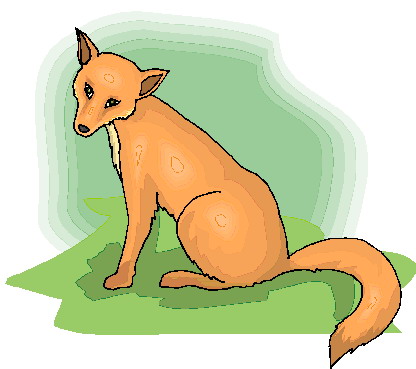 Foxes clip art