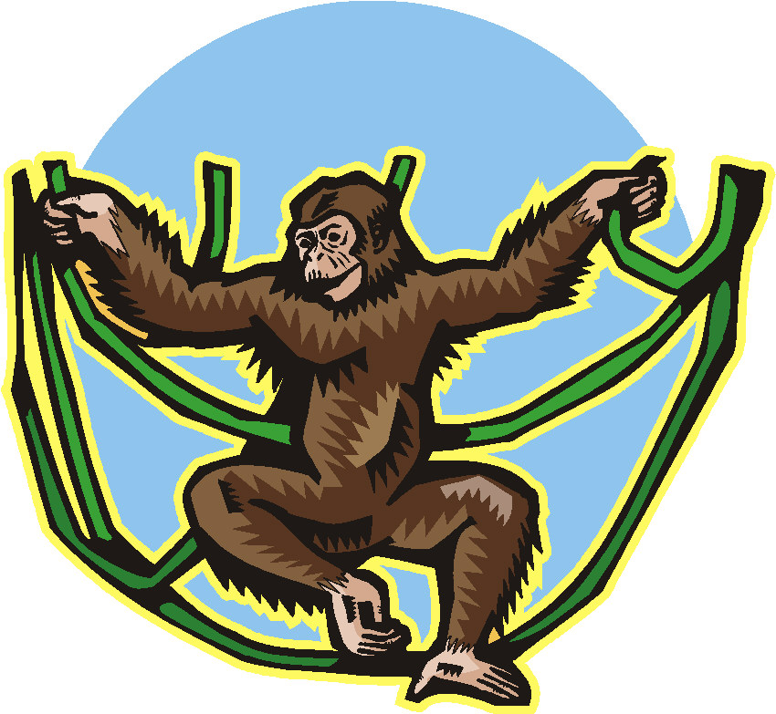 Monkeys clip art