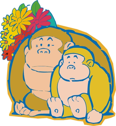Monkeys clip art