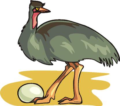 Ostriches clip art