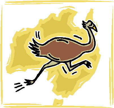 Ostriches clip art