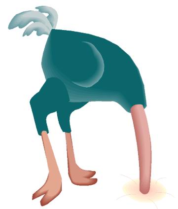 Ostriches clip art