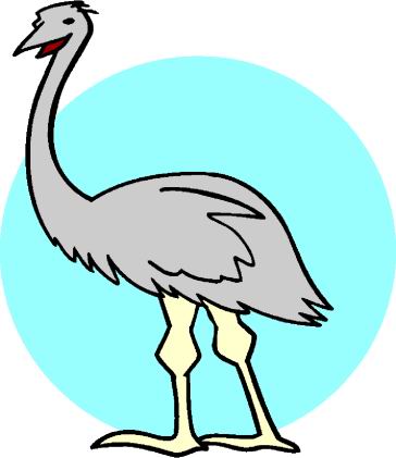 Ostriches clip art