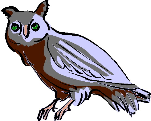 Owls clip art