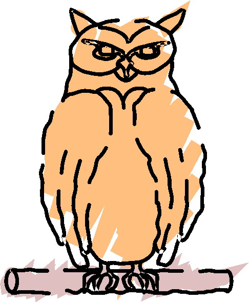 Owls clip art