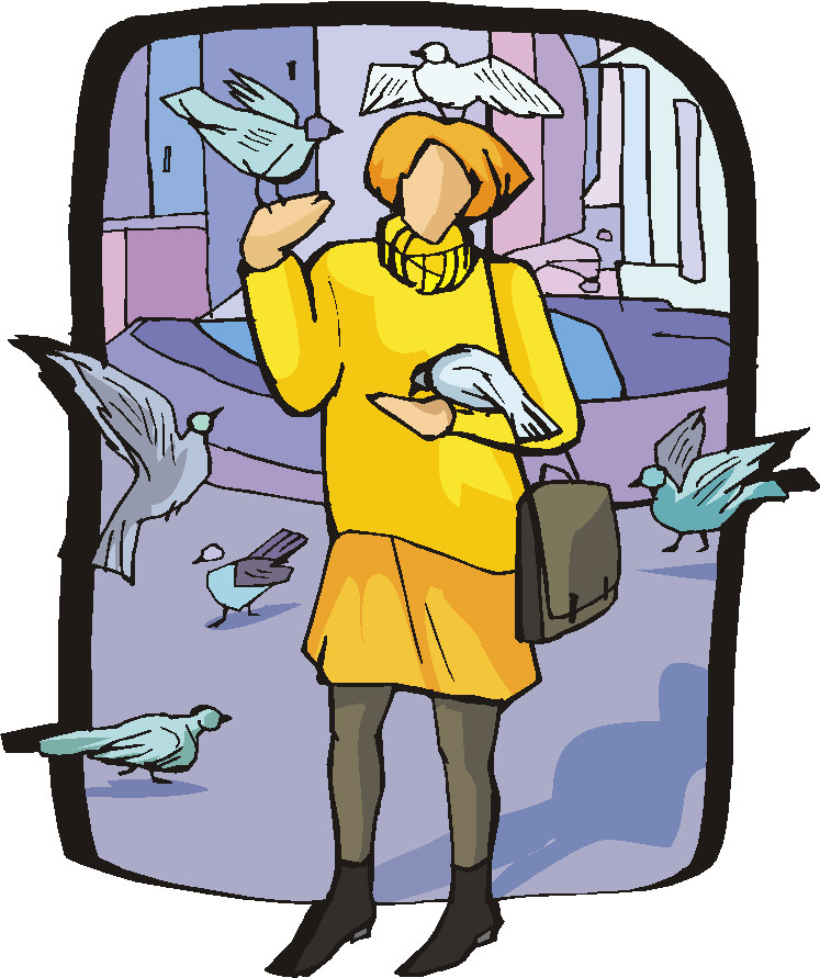 Pigeons clip art