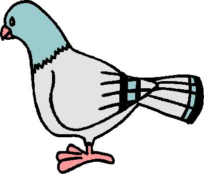 Pigeons clip art