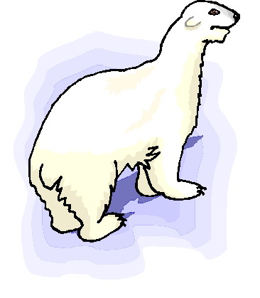 Polar bears clip art