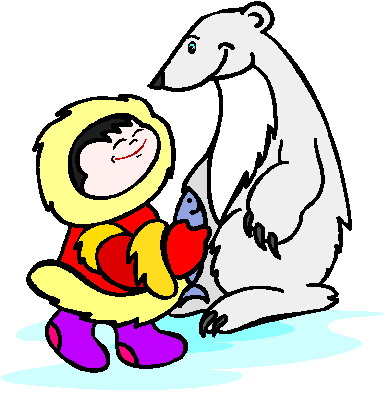 Polar bears clip art