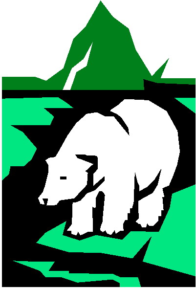 Polar bears clip art