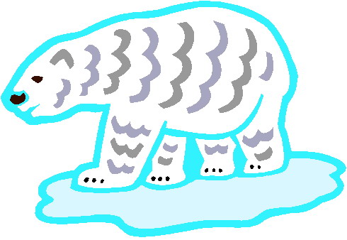 Polar bears clip art