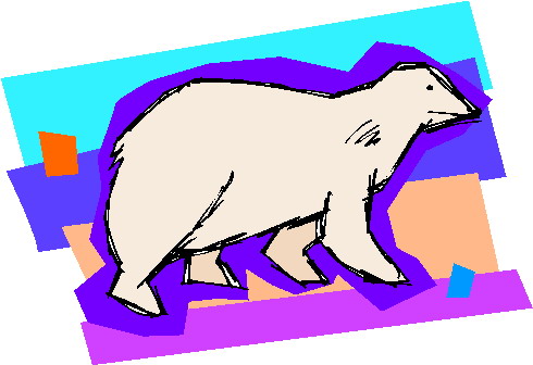 Polar bears clip art