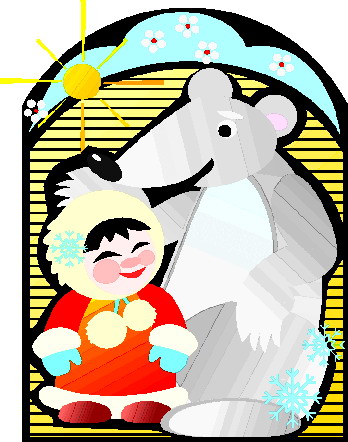 Polar bears clip art