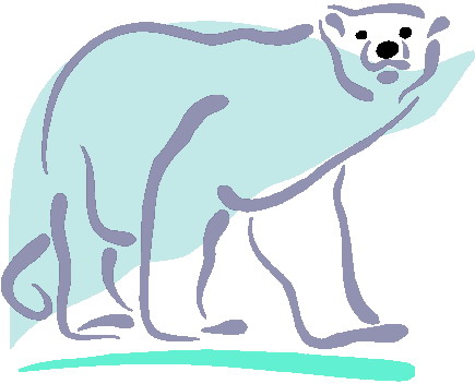 Polar bears clip art