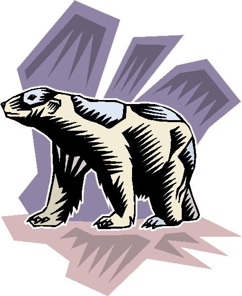 Polar bears clip art