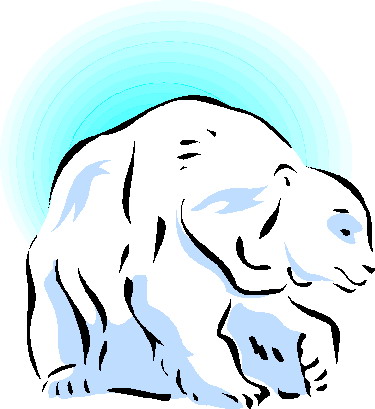 Polar bears clip art