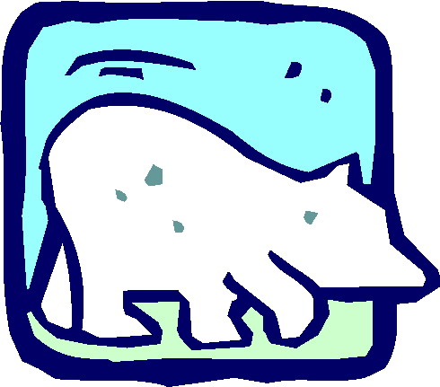 Polar bears clip art