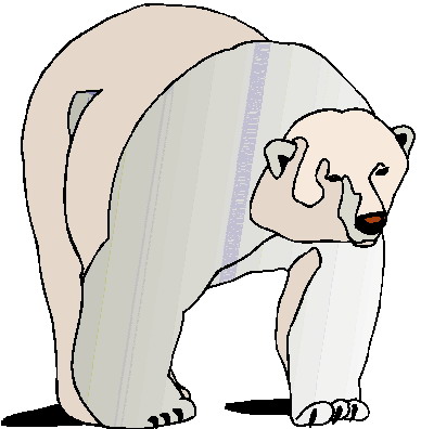 Polar bears clip art