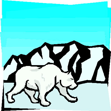 Polar bears clip art