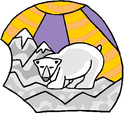 Polar bears clip art