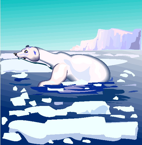 Polar bears clip art