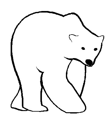 Polar bears clip art