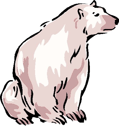 Polar bears clip art