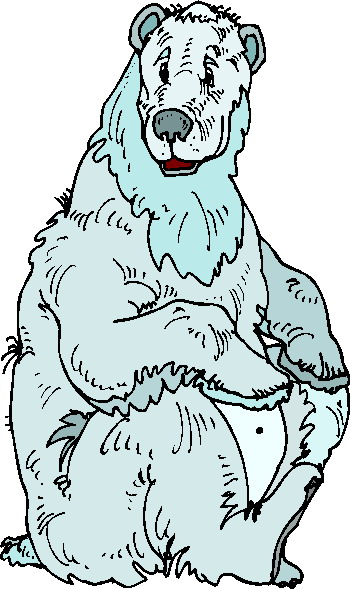 Polar bears clip art