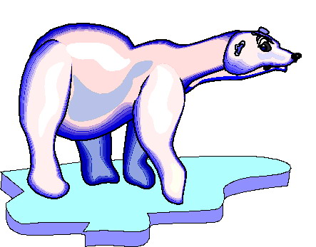 Polar bears clip art