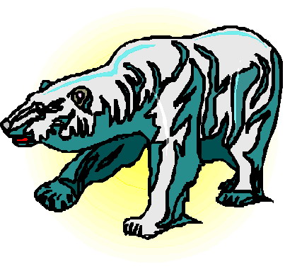 Polar bears clip art